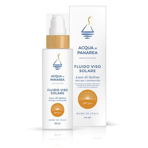 Luce di Salina: fluido Viso solare antiage antimacchia SPF 50+