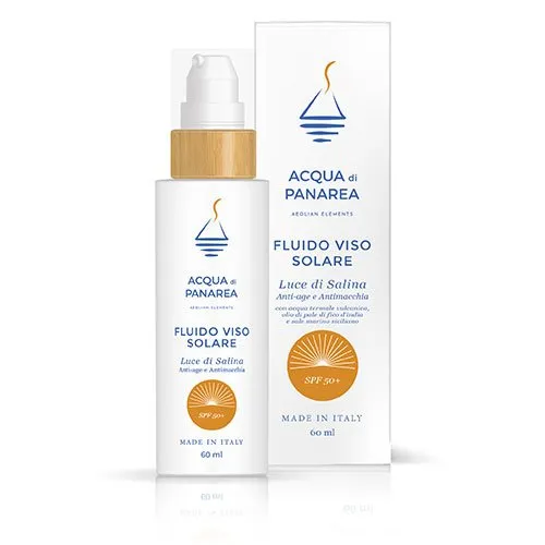 Luce di Salina: fluido Viso solare antiage antimacchia SPF 50+